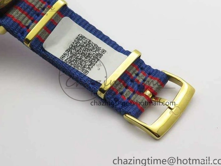 0327 Modern Seamaster 300M 007 YG URF 1:1 Best Edition White Dial Ceramic Bezel On Nylon Strap A 8115